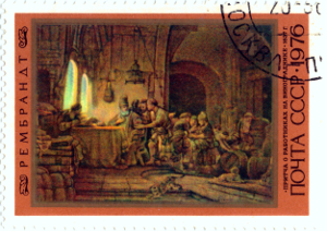 Рембрандт "Притча о работниках на винограднике"